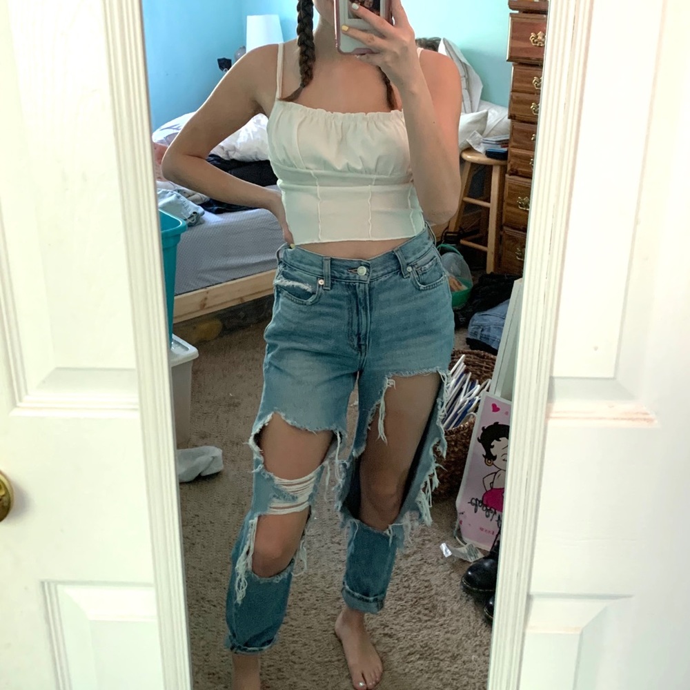 American eagle mom jeans